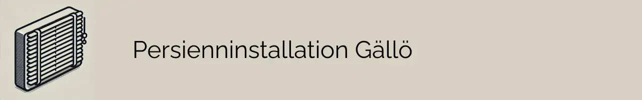 Persienninstallation Gällö