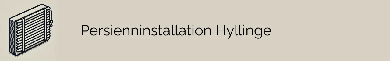 Persienninstallation Hyllinge