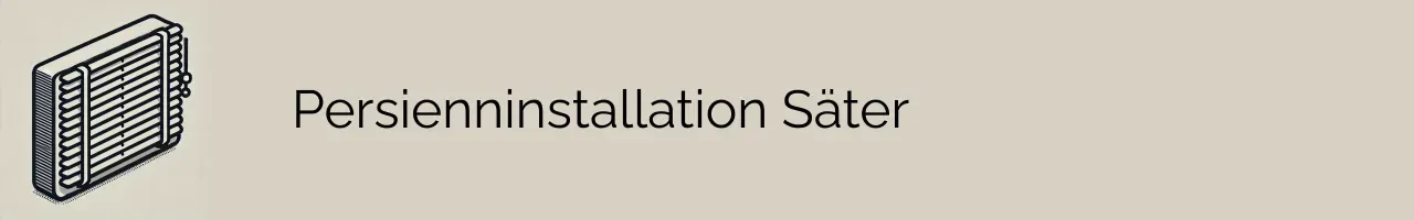 Persienninstallation Säter