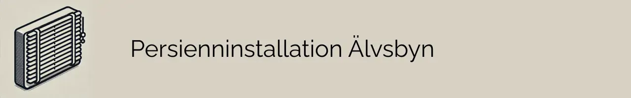 Persienninstallation Älvsbyn
